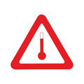 Marca temperatura elevada