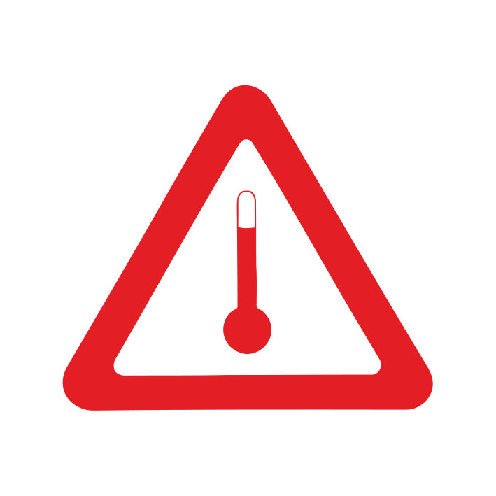 Marca temperatura elevada