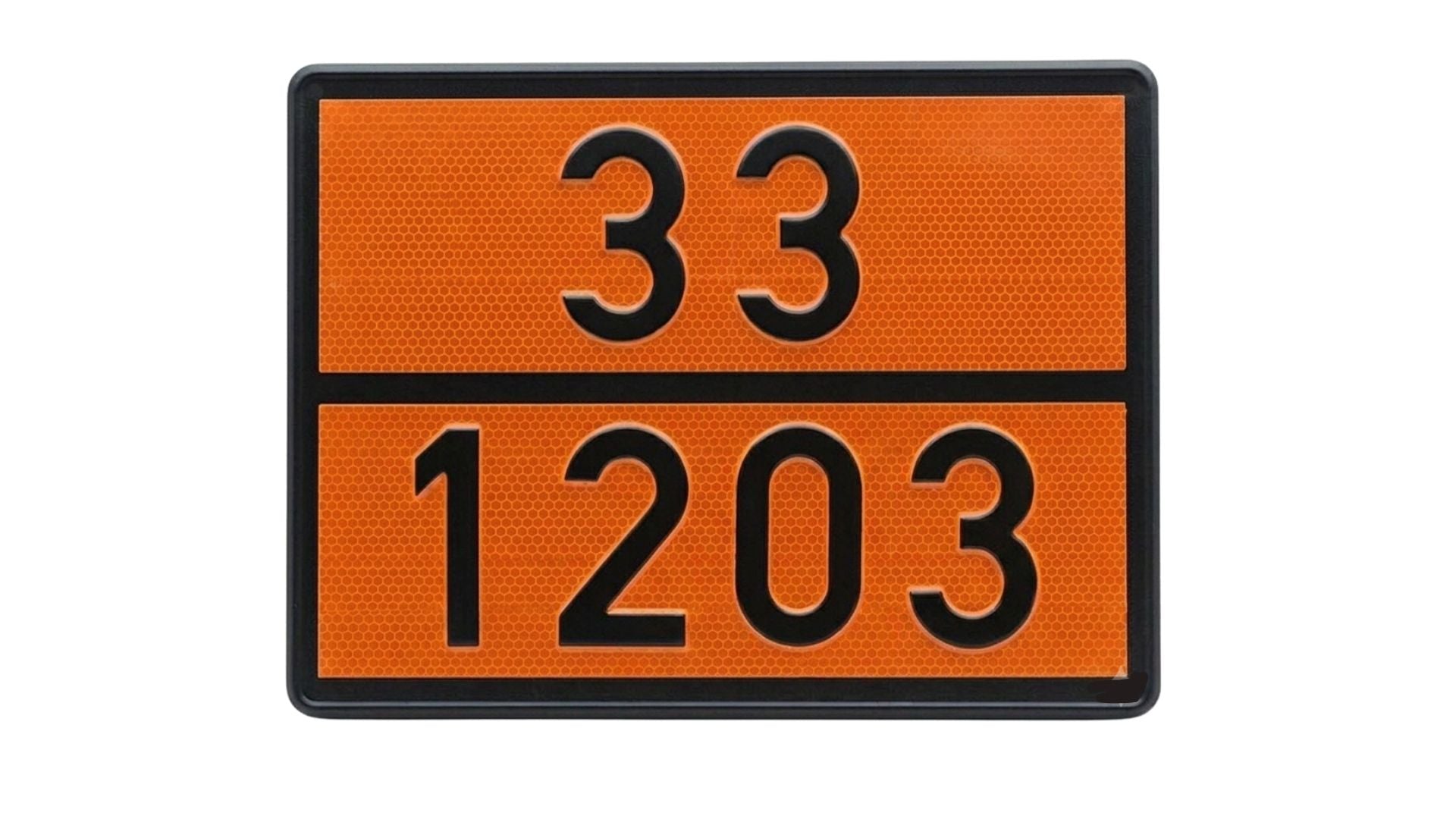 Panel naranja ADR para gasolina