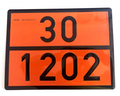 Panel naranja ADR 30/1202 para gasóleo