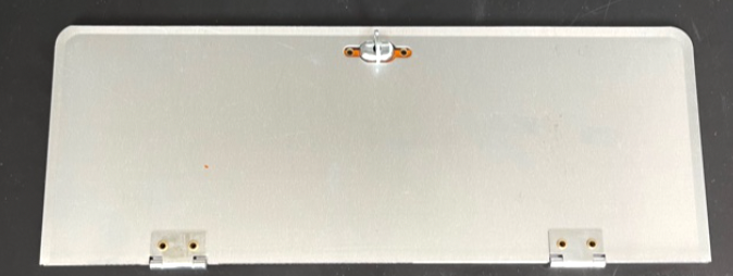 Detalle de panel naranja plegable ADR señal V-11