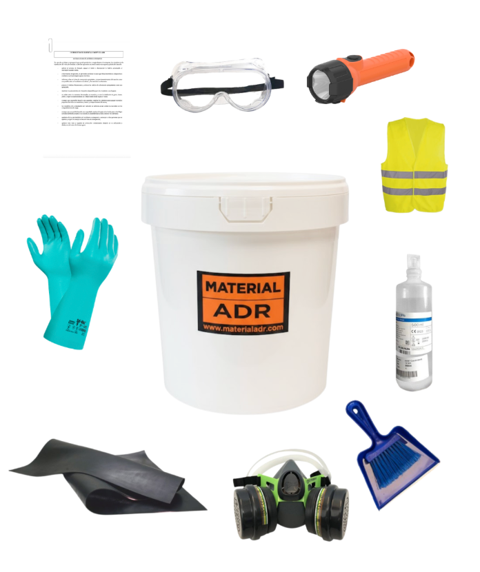 Equipamiento incluido en kit ADR completo multiclase