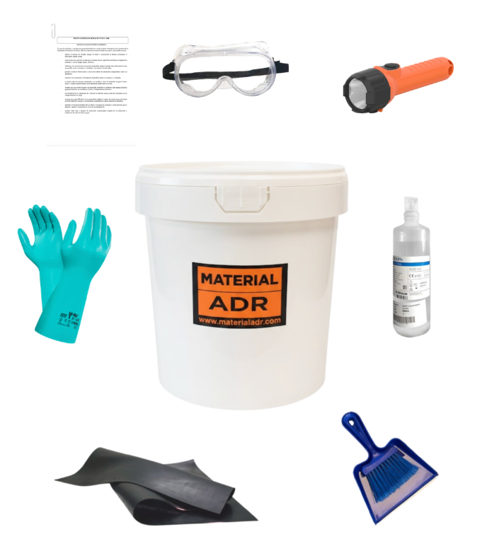 Bolsa con kit ADR básico para vehículo