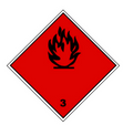 Etiqueta ADR Clase 3 líquidos inflamables