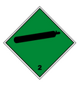 Etiqueta ADR Clase 2.2 gases no inflamables no tóxicos