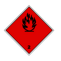 Etiqueta ADR Clase 2.1 gases inflamables