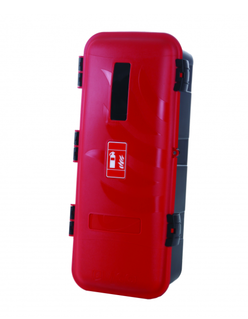 Caja porta extintor 9/12 kg para vehículo ADR