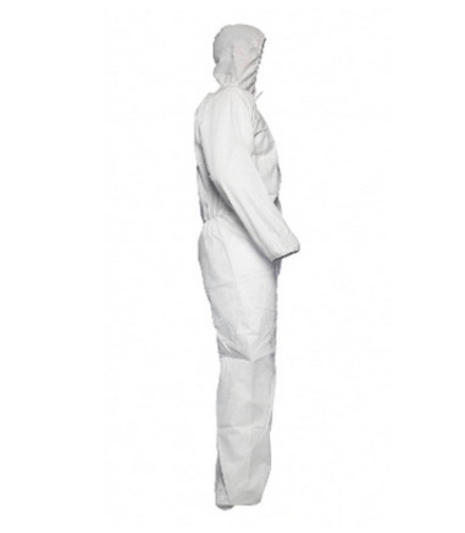 Traje de protección química con capucha