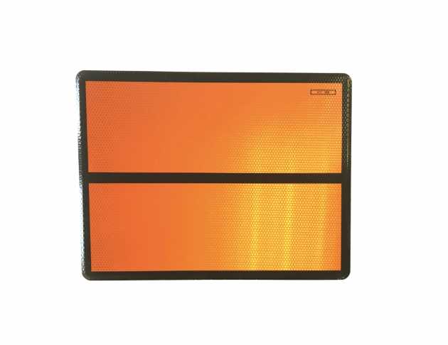 Panel naranja ADR rígido tipo abeja V-11