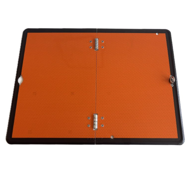 Panel naranja plegable ADR para vehículos
