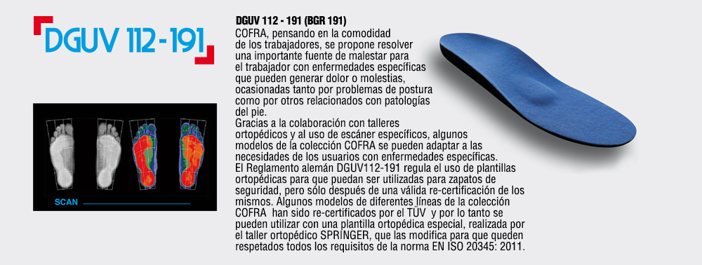 Plantilla Cofra DGUV 112-191